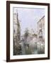 Rio San Bernardo, Venice-Franz Richard Unterberger-Framed Giclee Print