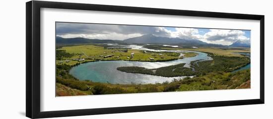 Rio Serrano and Los Cuernos Del Paine-Tony Waltham-Framed Photographic Print