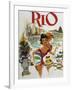 Rio Travel Poster-null-Framed Giclee Print