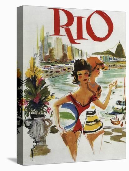 Rio Travel Poster-null-Stretched Canvas