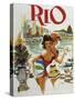 Rio Travel Poster-null-Stretched Canvas