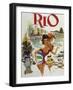 Rio Travel Poster-null-Framed Giclee Print