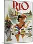 Rio Travel Poster-null-Mounted Giclee Print
