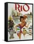 Rio Travel Poster-null-Framed Stretched Canvas