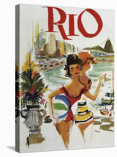 Rio Travel Poster-null-Stretched Canvas