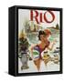 Rio Travel Poster-null-Framed Stretched Canvas