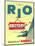 "Rio" Vintage Travel Poster, International Airways-Piddix-Mounted Art Print