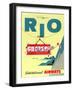 "Rio" Vintage Travel Poster, International Airways-Piddix-Framed Art Print