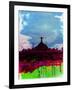 Rio Watercolor Skyline-NaxArt-Framed Art Print
