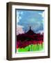 Rio Watercolor Skyline-NaxArt-Framed Art Print