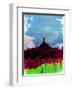 Rio Watercolor Skyline-NaxArt-Framed Art Print