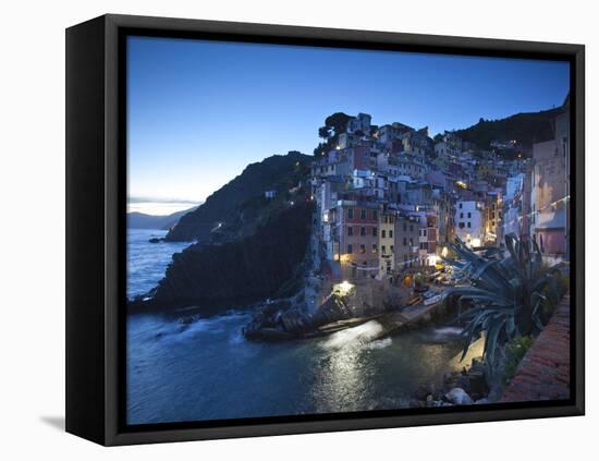 Riomaggiore, Cinque Terre, Riviera Di Levante, Liguria, Italy-Jon Arnold-Framed Stretched Canvas