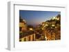 Riomaggiore Rooftops and the Castle at Dusk-Mark Sunderland-Framed Photographic Print