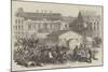 Riot at Berlin on the Domhofs-Platz-null-Mounted Giclee Print