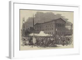 Riot at the Astor-Place Opera-House, New York-null-Framed Giclee Print