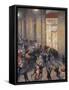 Riot at the Gallery in Front of a Cafe-Umberto Boccioni-Framed Stretched Canvas