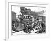 Riot by Railroad Workers at Martinsburg on the Baltimore-Ohio Railroad, USA, 1877-null-Framed Premium Giclee Print