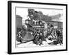 Riot by Railroad Workers at Martinsburg on the Baltimore-Ohio Railroad, USA, 1877-null-Framed Giclee Print