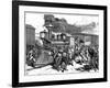 Riot by Railroad Workers at Martinsburg on the Baltimore-Ohio Railroad, USA, 1877-null-Framed Giclee Print