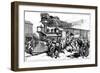 Riot by Railway Workers at Martinsbury on the Baltimore and Ohio Railroad, August, 1877-null-Framed Giclee Print