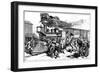 Riot by Railway Workers at Martinsbury on the Baltimore and Ohio Railroad, August, 1877-null-Framed Giclee Print