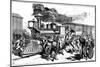 Riot by Railway Workers at Martinsbury on the Baltimore and Ohio Railroad, August, 1877-null-Mounted Giclee Print