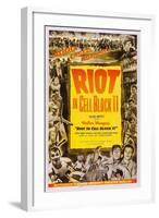 Riot in Cell Block 11, Neville Brand, (Bottom Right), 1954-null-Framed Art Print