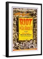 Riot in Cell Block 11, Neville Brand, (Bottom Right), 1954-null-Framed Art Print