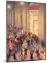 Riot in the Galleria, 1909-Umberto Boccioni-Mounted Giclee Print
