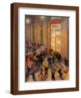 Riot in the Galleria-Umberto Boccioni-Framed Giclee Print