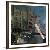 Riot on Rue Nationale, Paris, 1934-null-Framed Giclee Print