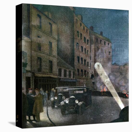 Riot on Rue Nationale, Paris, 1934-null-Stretched Canvas