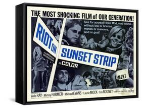 Riot on Sunset Strip, 1967-null-Framed Stretched Canvas