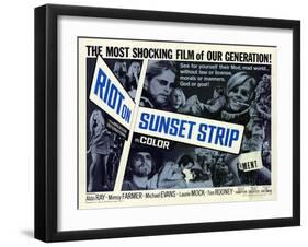 Riot on Sunset Strip, 1967-null-Framed Art Print