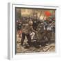 Riot, Police Injured-null-Framed Art Print