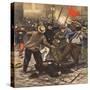 Riot, Police Injured-null-Stretched Canvas