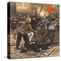 Riot, Police Injured-null-Stretched Canvas