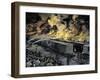 Rioters Burning 600 Freight-Cars during the Pullman Strike, Chicago, c.1894-null-Framed Giclee Print