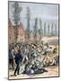 Rioting in Mons, Belgium, 1893-Henri Meyer-Mounted Premium Giclee Print