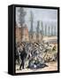 Rioting in Mons, Belgium, 1893-Henri Meyer-Framed Stretched Canvas