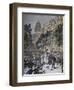 Rioting in Paris, 1893-null-Framed Giclee Print