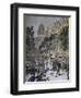 Rioting in Paris, 1893-null-Framed Giclee Print