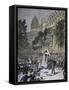 Rioting in Paris, 1893-null-Framed Stretched Canvas