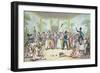 Riotous Scene in a Tavern During the Period of the French Revolution, C.1789-Etienne Bericourt-Framed Giclee Print