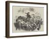 Riots at Dresden, Barricade in the Grosse Frauen Strasse Attacked from the Neumarkt-null-Framed Giclee Print