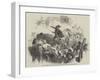 Riots at Dresden, Barricade in the Grosse Frauen Strasse Attacked from the Neumarkt-null-Framed Giclee Print