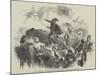Riots at Dresden, Barricade in the Grosse Frauen Strasse Attacked from the Neumarkt-null-Mounted Giclee Print