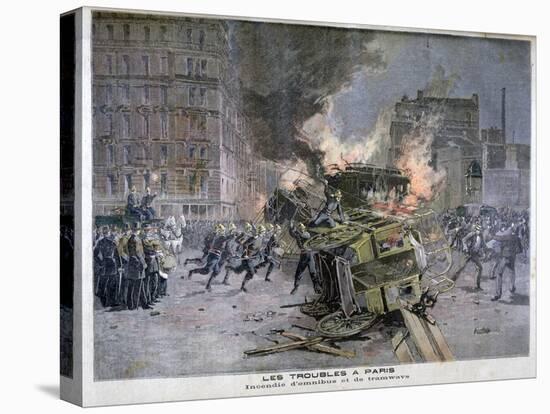 Riots in Paris, 1897-Henri Meyer-Stretched Canvas