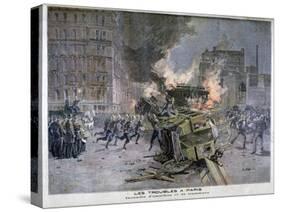 Riots in Paris, 1897-Henri Meyer-Stretched Canvas