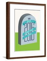 Rip 2016 Headstone-null-Framed Poster